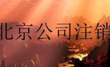北京合资公司注销流程及费用